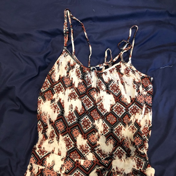Melrose & Market Boho Printed Jumpsuit Slim Leg - Picture 6 of 9